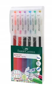 Faber-Castell Długopis Żelowe Szybkoschnące 6 Kol - Długopisy - miniaturka - grafika 1