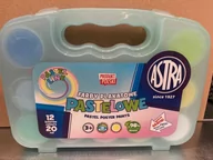 Przybory szkolne - Farby plakatowe Astra pastelowe 12 kolorów 20 ml walizka - ASTRA art-pap - miniaturka - grafika 1