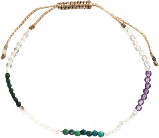 Bransoletka Aura Chakra Naturalne Kryształy i Kamienie Lecznicze 2mm