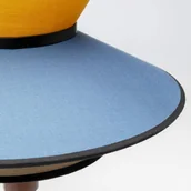 Lampy stojące - Kare Riva lampa stołowa, multicolor, tkanina, drewno, wysokość 49 cm - miniaturka - grafika 1