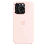 Plecaki szkolne i tornistry - Etui silikonowe z MagSafe do iPhonea 15 Pro - jasnorowe - miniaturka - grafika 1