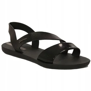 Ipanema Sandały damskie 82429-AJ078 Black Glitter czarne r.37 - Sandały damskie - miniaturka - grafika 1