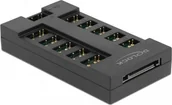 Akcesoria do komputerów stacjonarnych - Delock DeLOCK RGB Hub for ARGB LEDs with 10 ports black - miniaturka - grafika 1
