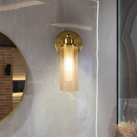 Lampy ścienne - Searchlight Kinkiet Imperial, mosiądz, 1-punktowa, stal, szkło, IP44 - miniaturka - grafika 1