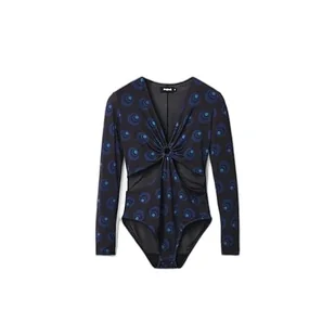 Desigual Bluzka damska, niebieska, M - Bluzki damskie - miniaturka - grafika 1