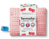 Termofory - Duży termofor z pestek wiśni CHERRYPAD Wafelek, różowy - miniaturka - grafika 1
