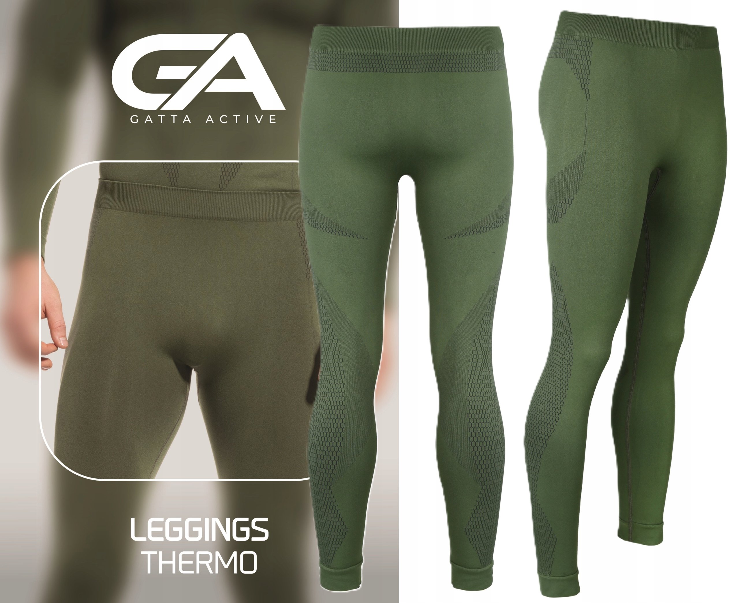 Legginsy Gatta Active męskie kalesony termoaktywne bielizna termo dół r M