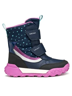 Geox Śniegowce J Trekkyup B Ab J56M7A 0MNBC C4269 S Granatowy - Buty dla dziewczynek - miniaturka - grafika 1