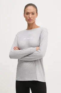 Columbia longsleeve bawełniany North Cascades kolor szary 2013481 - Bluzki damskie - miniaturka - grafika 1
