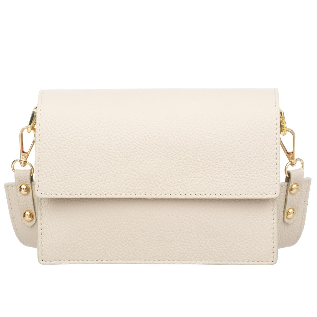 Mała Torebka Skórzana Vezze Frena Ecru