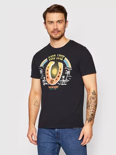 Koszulki męskie - Wrangler T-Shirt Cowboy W7AVGF100 Czarny Regular Fit - grafika 1