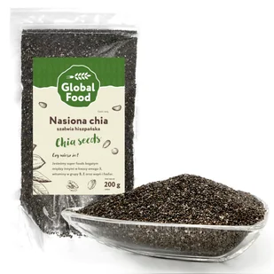 NASIONA CHIA Szałwia Hiszpańska 200g SUPERFOOD Naturalne - Ziarna i nasiona roślin strączkowych - miniaturka - grafika 1
