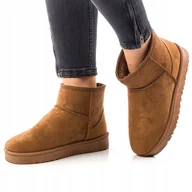 Śniegowce damskie - Mukluki Śniegowce Buty Zimowe Ocieplane Khaki r.41 - miniaturka - grafika 1