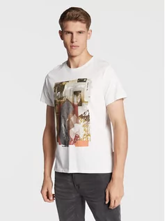 Koszulki i topy damskie - Blend T-Shirt 20714547 Biały Regular Fit - grafika 1