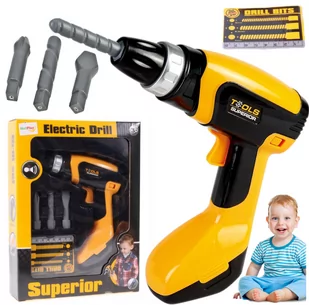 Zabawkowa Wkrętarka Dla Dzieci Wiertarka Do Warsztatu Y179 - Zabawy w naśladowanie dorosłych - miniaturka - grafika 1