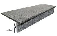 Kostki brukowe i krawężniki - Stopnica - Stopień + Podstopień Granitowy Dark grey G654 NEW 120x35x2 / 120x15x2 - miniaturka - grafika 1