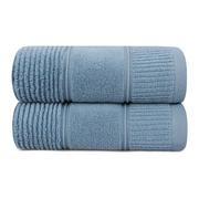 Ręczniki - Zestaw 2 niebieskich bawełnianych ręczników Foutastic Daniela, 50x90 cm - miniaturka - grafika 1