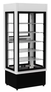 Szafa chłodnicza przeszklona cukiernicza CEBEA SELENA WCh-3/C BIAŁA - Szafy i witryny chłodnicze - miniaturka - grafika 1