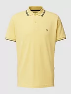 Koszulki męskie - Koszulka polo z paskami w kontrastowym kolorze - miniaturka - grafika 1
