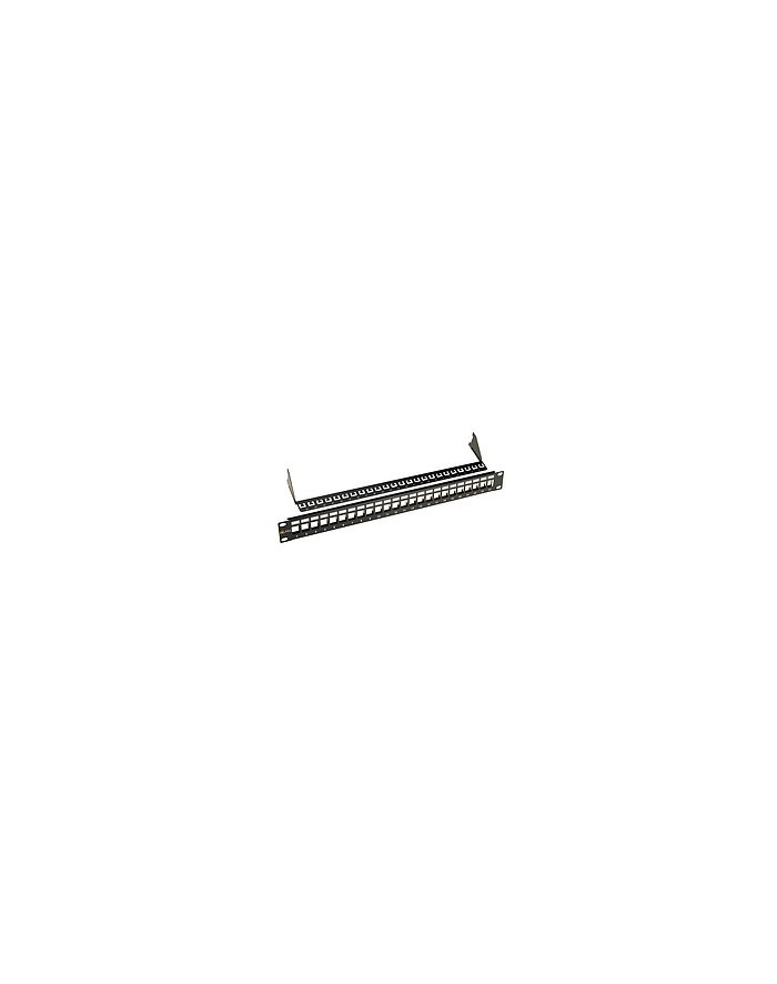 19'' modularny nie osadzony patch panel Solarix 24 portów czarny 1U SX24M-0-STP-BK-UNI