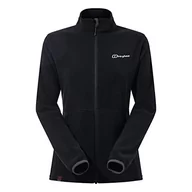 Kurtki damskie - Berghaus Damska kurtka polarowa Prism 2.0 mikrointeraktywna z zamkiem błyskawicznym Czarny Jet Black 18 4A001062BP6 - miniaturka - grafika 1