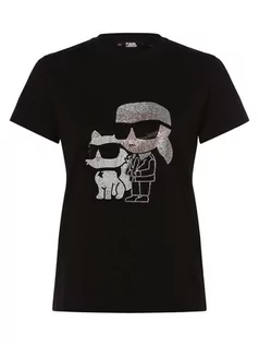 Koszulki i topy damskie - KARL LAGERFELD - T-shirt damski, czarny - grafika 1