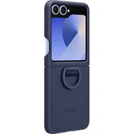 Etui i futerały do telefonów - Etui SAMSUNG Silicone Case With Ring do Galaxy Z Flip 6 Granatowy EF-PF741TNEGWW - miniaturka - grafika 1