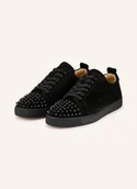Moda i Uroda OUTLET - Christian Louboutin Sneakersy Louis Junior Spikes schwarz - miniaturka - grafika 1