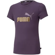 Odzież sportowa dziecięca - Koszulka treningowa dla dzieci Puma ESS+ Logo Tee - miniaturka - grafika 1