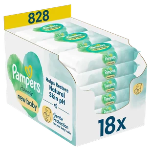 Pampers Harmonie New Baby chusteczki nawilżane 18 x 46 sztuk - Chusteczki nawilżane - miniaturka - grafika 1