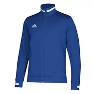 Kurtki męskie - adidas Męska kurtka T19 sportowa z zamkiem błyskawicznym poli (Royal, S) płaszcz, Königsblau, S - miniaturka - grafika 1