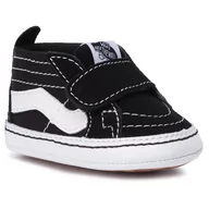 Sneakersy damskie - Sneakersy VANS - Sk8-Hi Crib VN0A346P6BT1 Black/True White - miniaturka - grafika 1