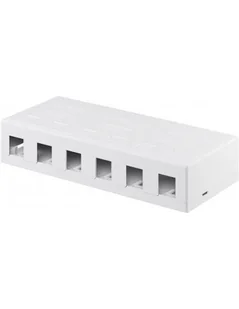 Goobay 79379 Keystone pusta obudowa 6-Port czarny 79379 - Akcesoria do tabletów i e-booków - miniaturka - grafika 2