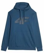 Bluzy męskie - Bluza męska 4F Sportowa z kapturem Kangurka granat - miniaturka - grafika 1