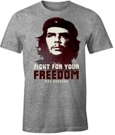 Koszulki męskie - Che Guevara Męski T-shirt, szary melanż, XXL - miniaturka - grafika 1