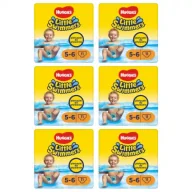 Pieluchy - Huggies Pieluchy do pływania 5-6 Little Swimmers (12-18 kg) Zestaw 6 x 11 szt. - miniaturka - grafika 1