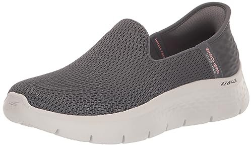 Skechers Damskie trampki wsuwane bez użycia rąk Go Walk Flex-Relish, Grafitowy, 38.5 EU