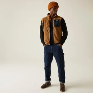 Regatta Kamizelka męska polarowa Frankie Brązowy, Rozmiar: 5XL - Kurtki i kamizelki sportowe męskie - miniaturka - grafika 1