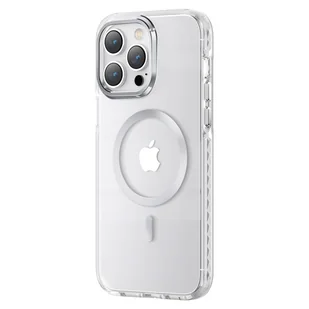 Kingxbar PQY Ice Crystal Series magnetyczne etui iPhone 14 MagSafe srebrne - Etui i futerały do telefonów - miniaturka - grafika 1