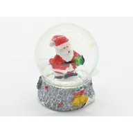Ozdoby bożonarodzeniowe - Kula śnieżna z Mikołajem 4,5 x 4,5 x 5,7 cm - miniaturka - grafika 1
