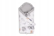 Rożki i beciki - ND33_SILLO-423457 ROZEK MUSLINOWY TEDDY SZARY 75x - miniaturka - grafika 1