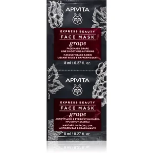 Apivita Apivita Express Beauty Winogrono - wygładzająco-ujędrniająca maseczka do twarzy 2x8ml - Maseczki do twarzy - miniaturka - grafika 1