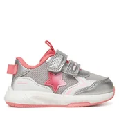 Buty dla dziewczynek - Sneakersy Primigi 7950000 Srebrny - miniaturka - grafika 1