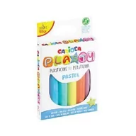 Masy plastyczne - Plastelina 100g 6 kolorów pastelowa CARIOCA - miniaturka - grafika 1