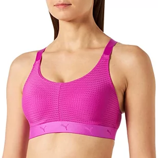 PUMA Damski biustonosz sportowy z wyściełaną górą, Głęboka orchidea, XS - Biustonosze - miniaturka - grafika 1