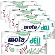 Papier toaletowy - Papier toaletowy Mola delikatna biała (8 rolek) x 6 opakowań - miniaturka - grafika 1