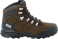 Buty trekkingowe męskie - Buty trekkingowe męskie Jack Wolfskin Refugio Texapore Mid brązowe r. 42 - miniaturka - grafika 1