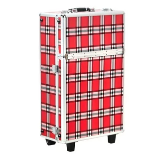 ACTIVESHOP KUFER KOSMETYCZNY S-015 RED GRID 122854 [13694745] - Kosmetyczki, organizery i kuferki - miniaturka - grafika 1