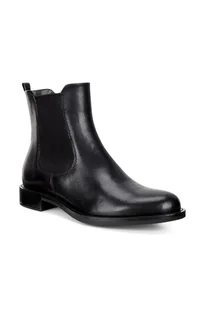 ECCO Sartorelle 25 - Damskie skórzane sztyblety Chelsea - Czarny - Size: 41 (UK 7.5) - Botki damskie - miniaturka - grafika 1