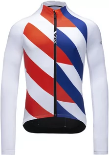 Koszulki rowerowe - GORE WEAR C5 Termiczna bluza Mężczyźni, biały/kolorowy M 2022 Koszulki kolarskie - grafika 1